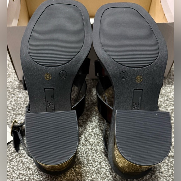 Worthington Women's 9M Glossy Black Heeled Sandals W/Memory Foam NWT - Picture 4 of 7